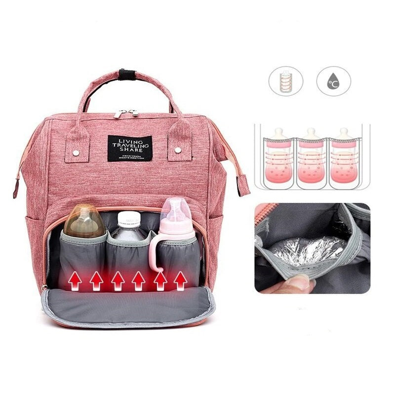 Sac à dos à Langer - Living Traveling Share : Pratique et Élégant - mon-sac-a-langer
