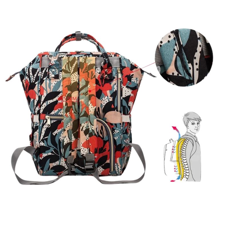 Sac à Dos à Langer Bébé Lequeen Élégant - mon-sac-a-langer