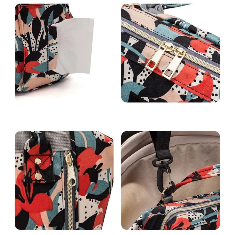 Sac à Dos à Langer Bébé Lequeen Élégant - mon-sac-a-langer