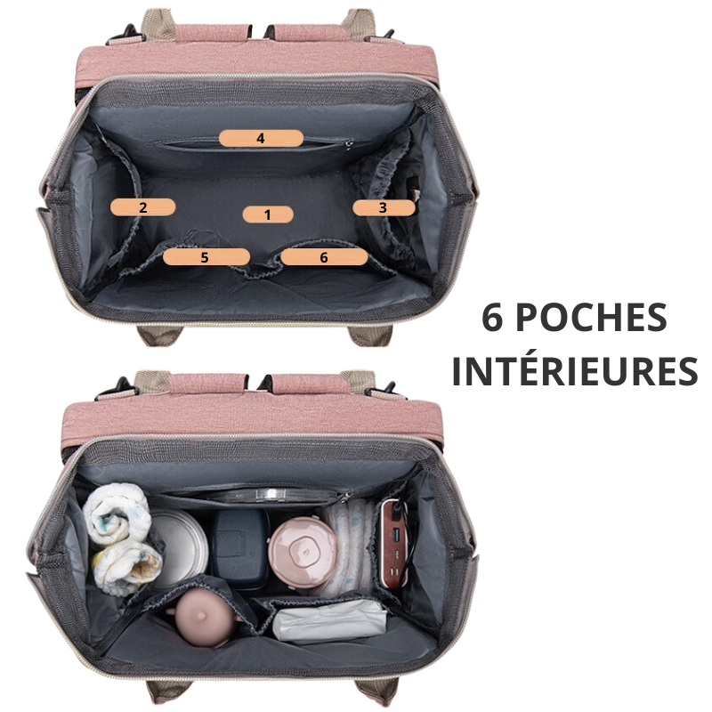 Grand Sac à Langer Lit - Pratique et Polyvalent - mon-sac-a-langer