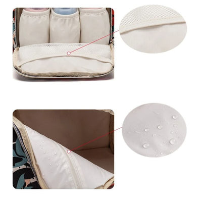 Sac à Dos à Langer Bébé Lequeen Élégant - mon-sac-a-langer