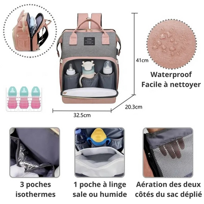 Grand Sac à Langer Lit - Pratique et Polyvalent - mon-sac-a-langer