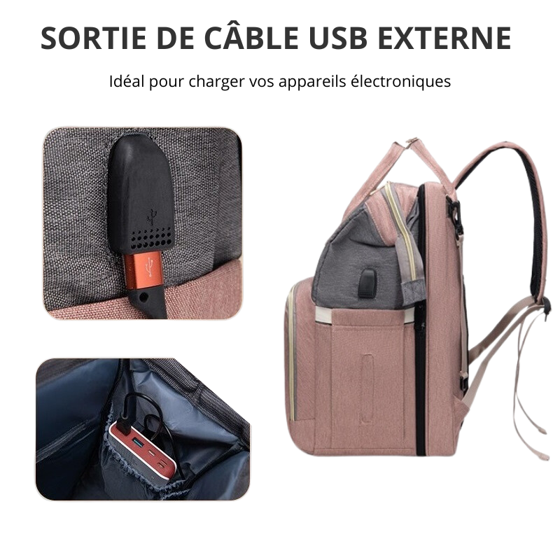 Grand Sac à Langer Lit - Pratique et Polyvalent - mon-sac-a-langer