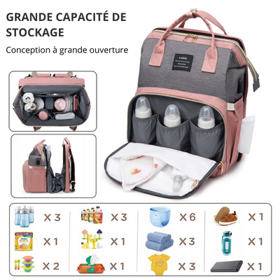 Grand Sac à Langer Lit - Pratique et Polyvalent - mon-sac-a-langer