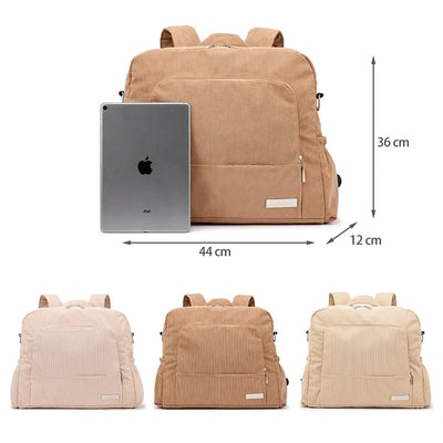 Sac à Langer Soboba - Velours Côtelé Polyvalent et Élégant - mon-sac-a-langer