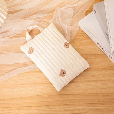 Élégant Sac à Couches Brodé en Coton - mon-sac-a-langer