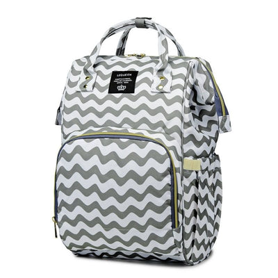 Sac à Dos à Langer Bébé Lequeen Élégant - mon-sac-a-langer