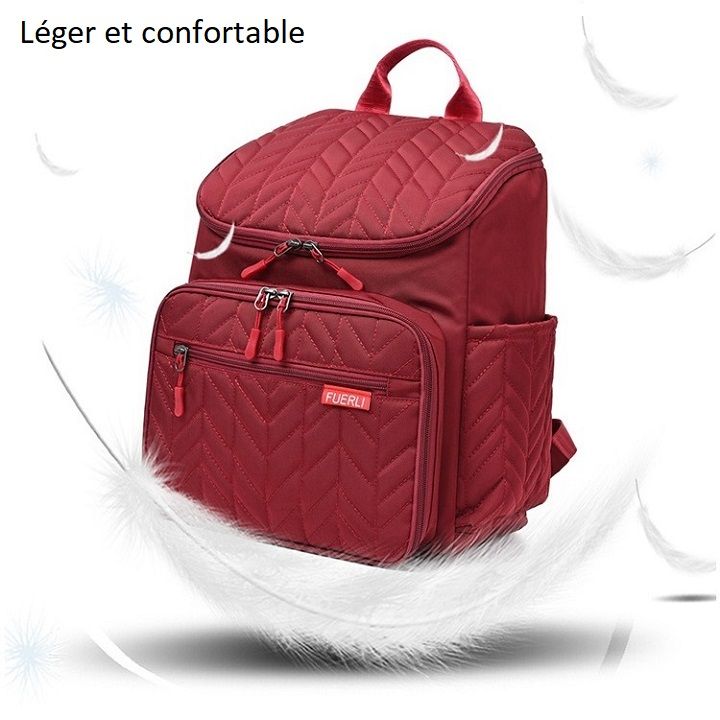 Élégant sac à dos à langer - Fuerli - mon-sac-a-langer