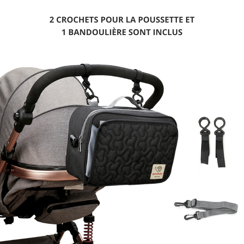 Sac à couches imperméable - Accessoire pour poussette - mon-sac-a-langer