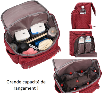 Élégant sac à dos à langer - Fuerli - mon-sac-a-langer