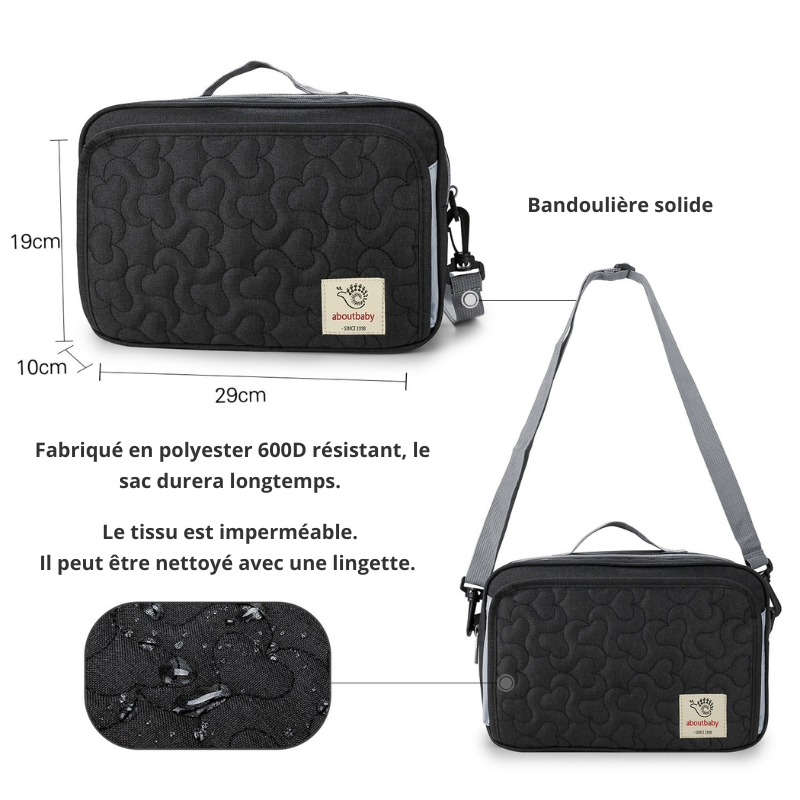 Sac à couches imperméable - Accessoire pour poussette - mon-sac-a-langer