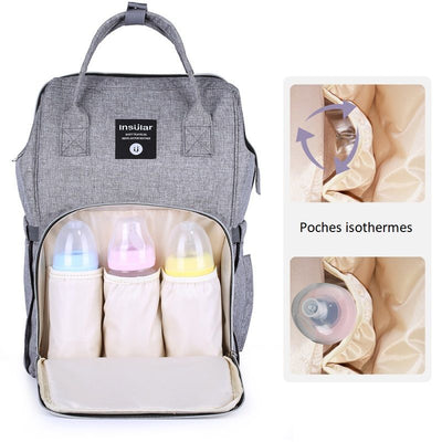 Sac à dos à langer pratique - Marque Insülar - mon-sac-a-langer