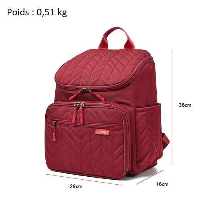 Élégant sac à dos à langer - Fuerli - mon-sac-a-langer
