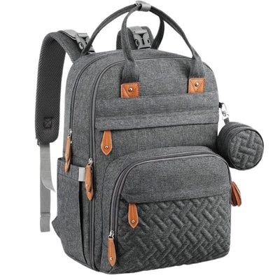 Sac à Dos à Langer Pratique avec Matelas et Support Tétine - mon-sac-a-langer