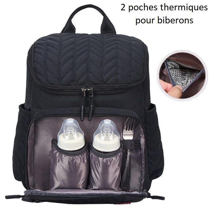 Élégant sac à dos à langer - Fuerli - mon-sac-a-langer