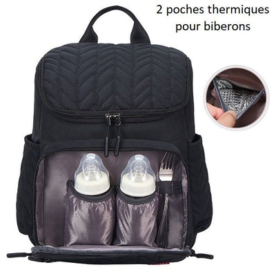 Élégant sac à dos à langer - Fuerli - mon-sac-a-langer