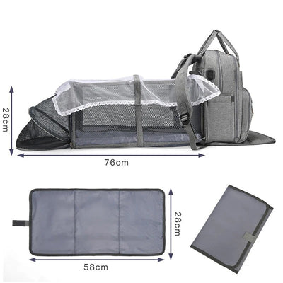 Sac à Dos Pratique 3-en-1 pour Langer Bébé - mon-sac-a-langer